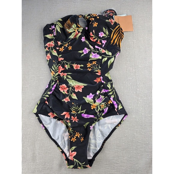 Shade & Shore Other - Shade & Shore Women's One Piece Floral Swimsuit XL Tropical Tummy Control (501)